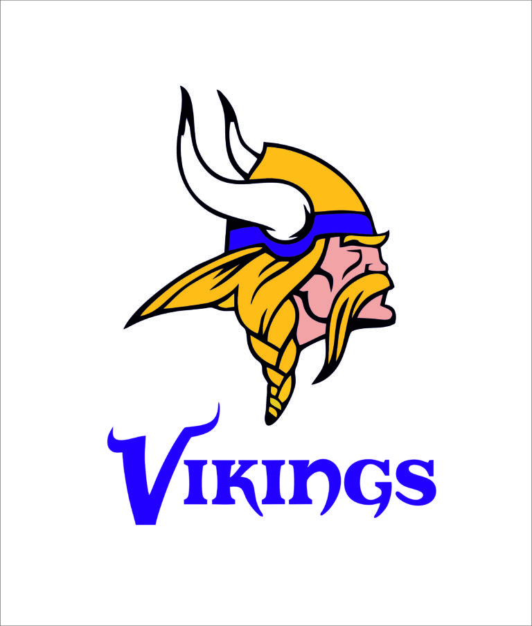 Minnesota Vikings logo SVGprinted