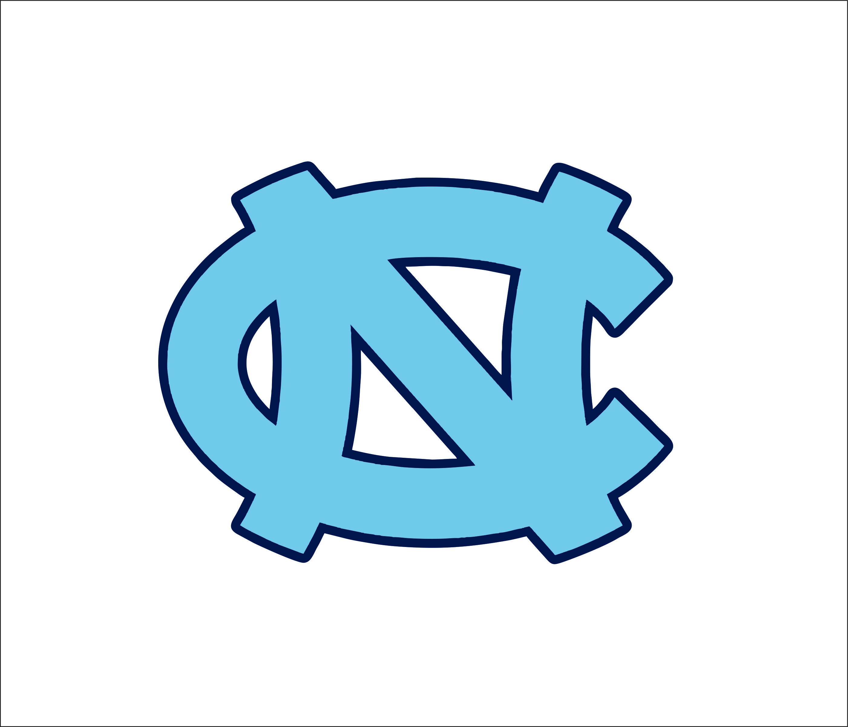 North Carolina Tar Heels logo SVGprinted
