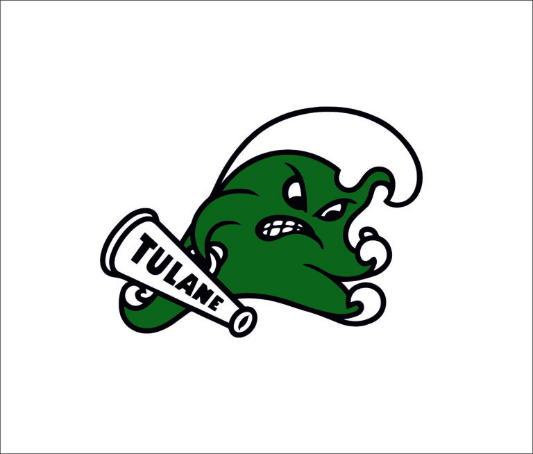 Tulane Green Wave logo SVGprinted