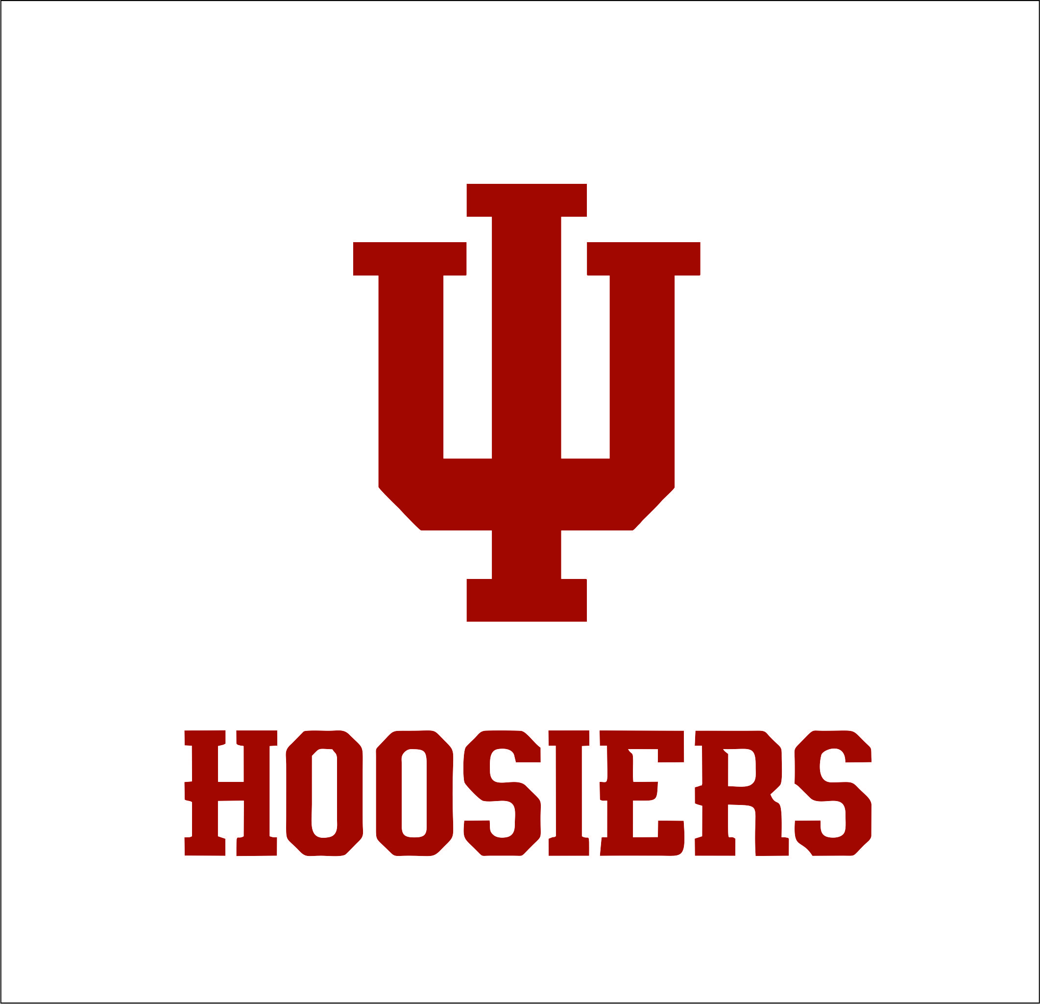 Indiana Hoosiers logo SVGprinted