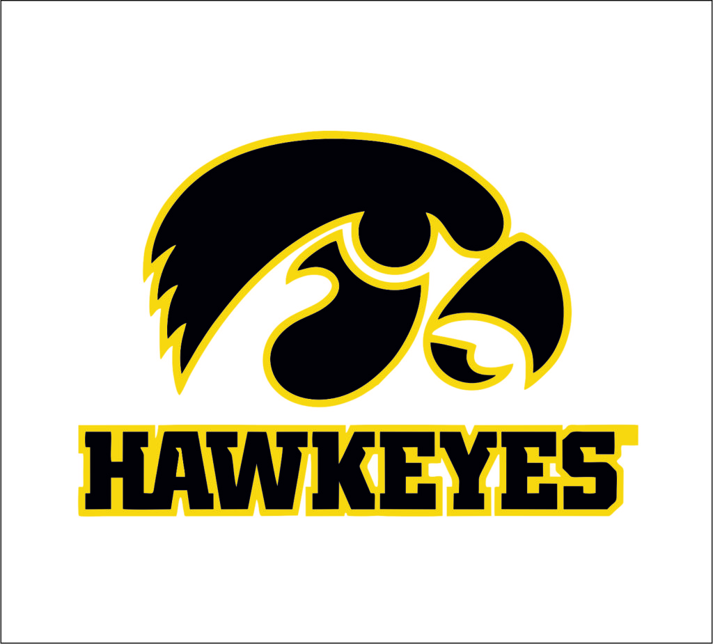 Iowa Hawkeyes logo SVGprinted