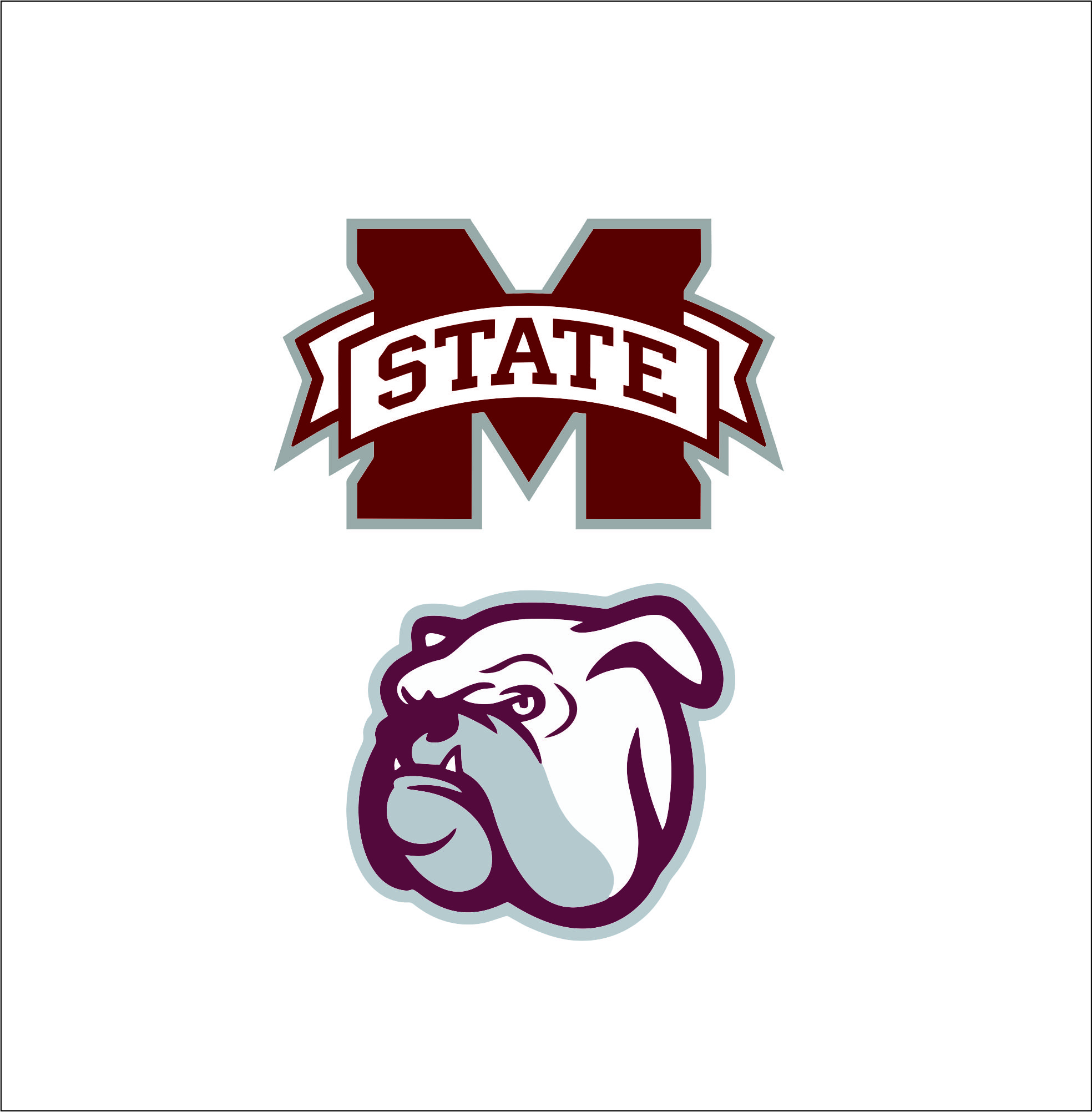 Mississippi State Bulldogs Logo Digital File Svg Cutting File Pdf Png
