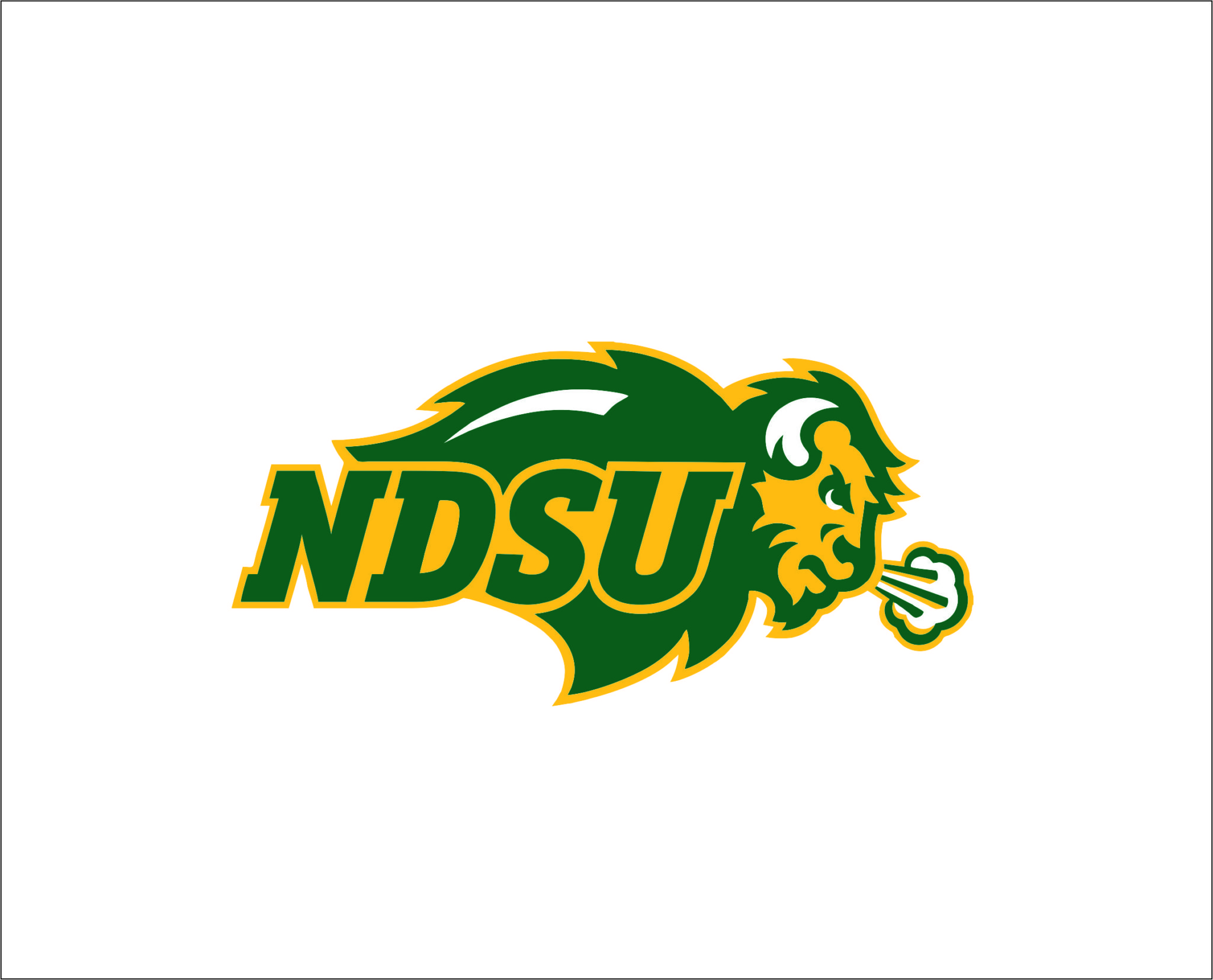 North Dakota State Bison logo SVGprinted