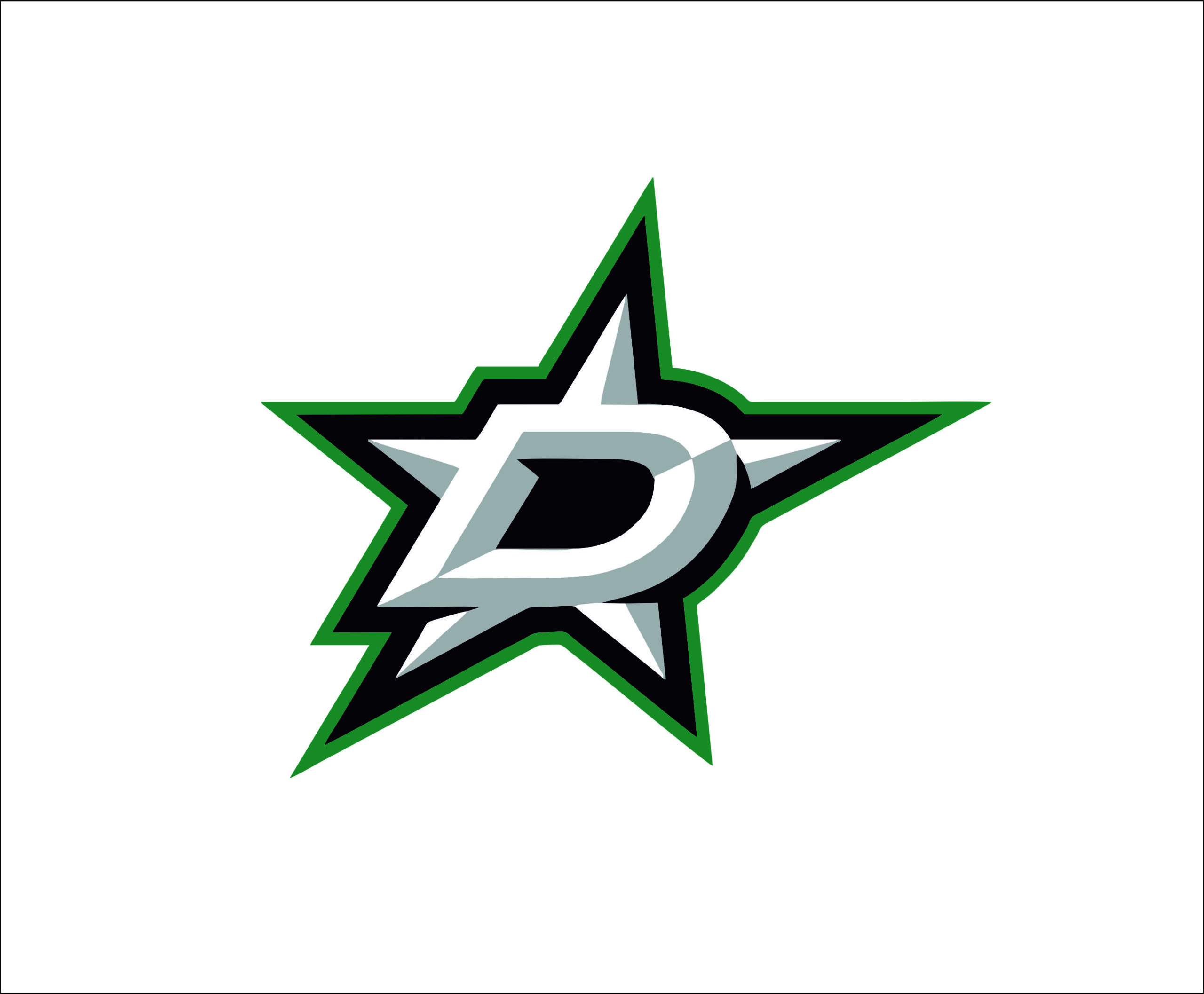 Dallas Stars logo SVGprinted