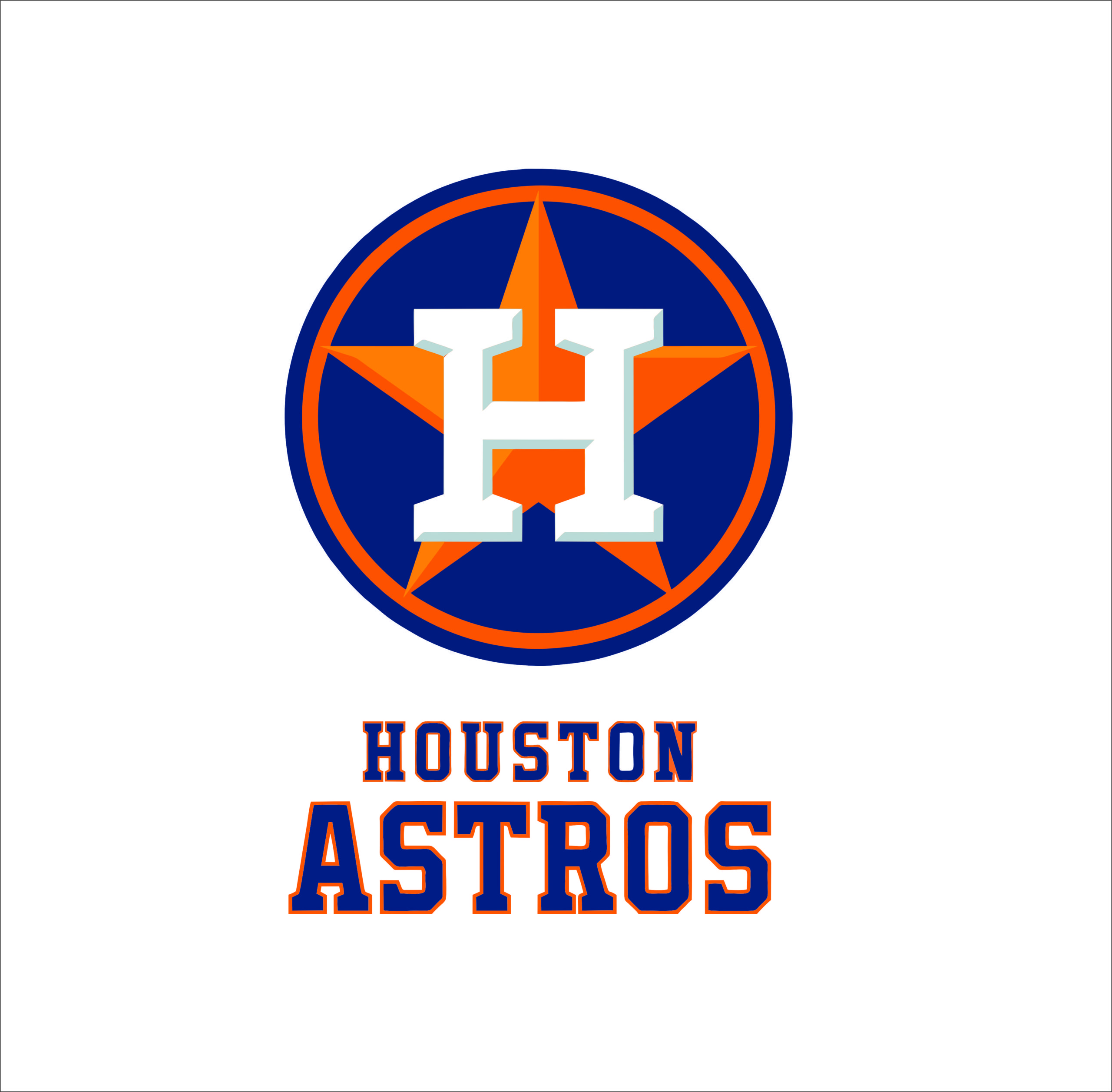 Houston Astros logo SVGprinted