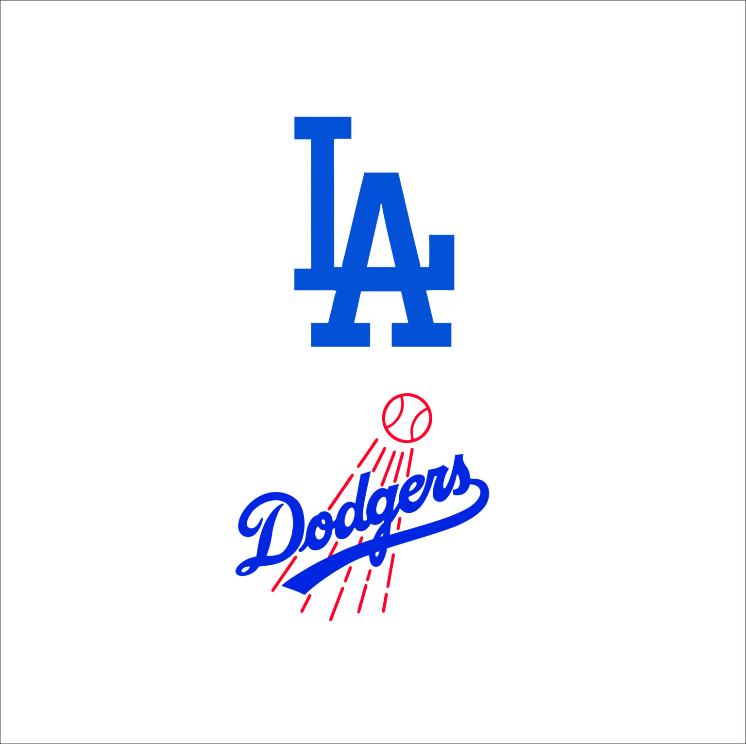 Los Angeles Dodgers logo SVGprinted