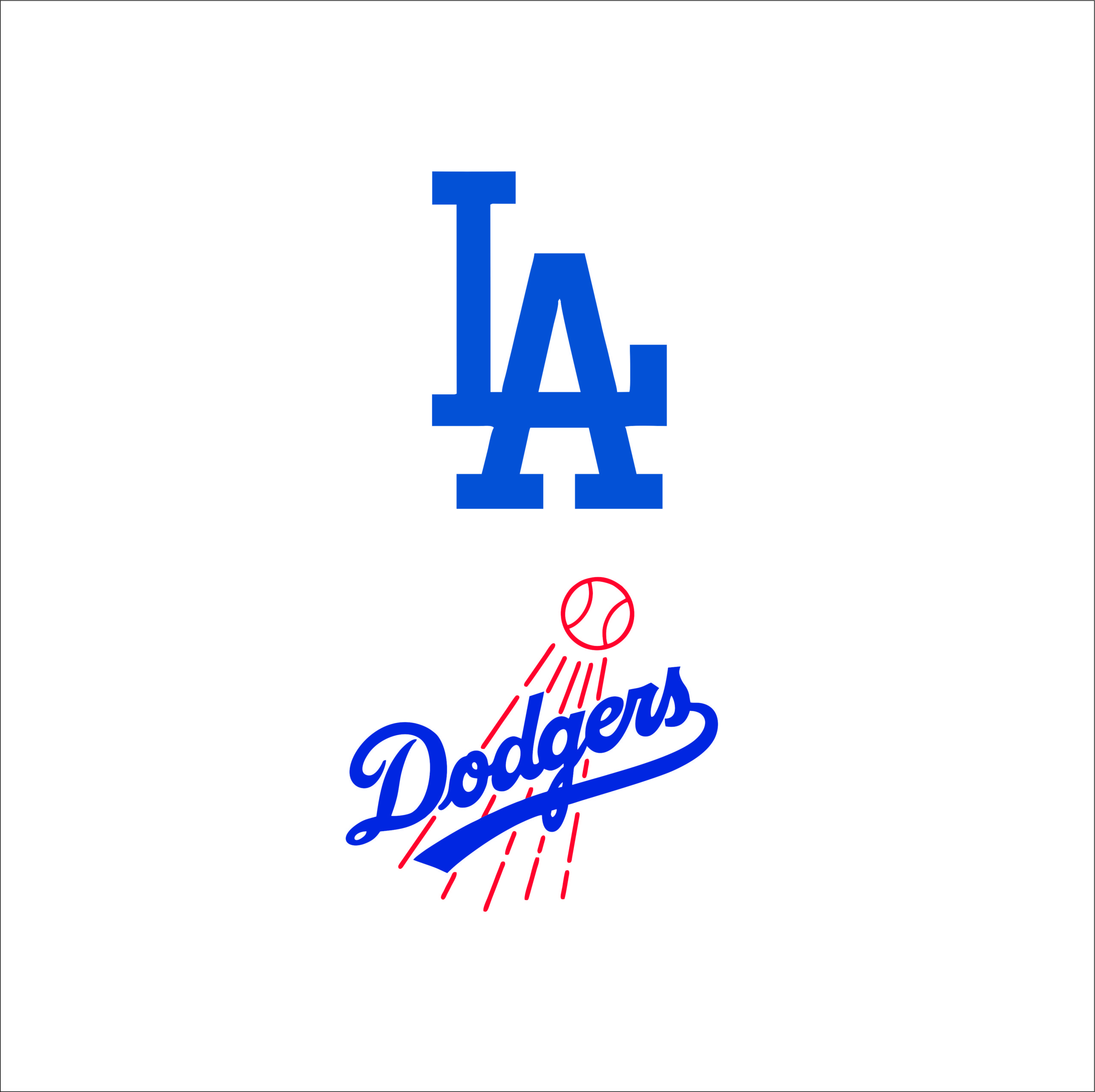 Los Angeles Dodgers logo | SVGprinted