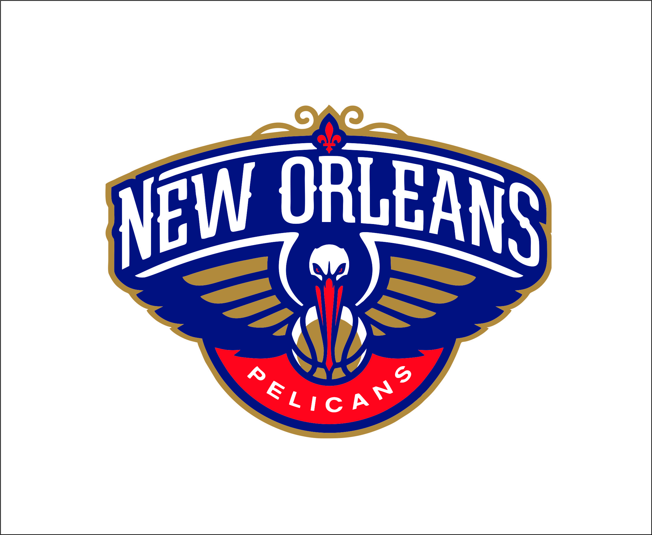 New Orleans Pelicans Logo Png - Nba New Orleans Pelicans Die Cut Colored  Decal, 8 X PNG Image