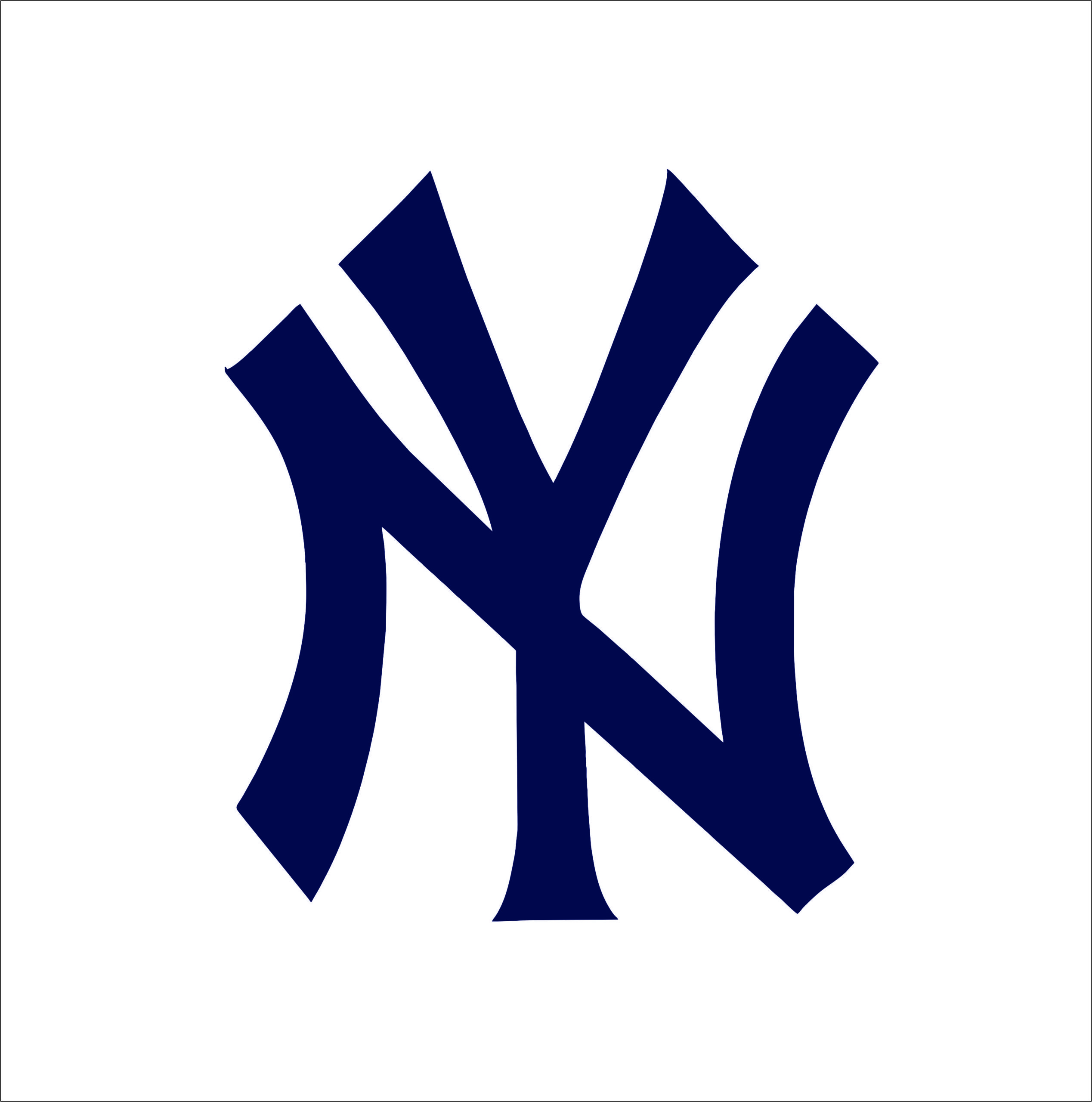 New York Yankees logo Digital File (SVG cutting file + pdf+png+dxf)