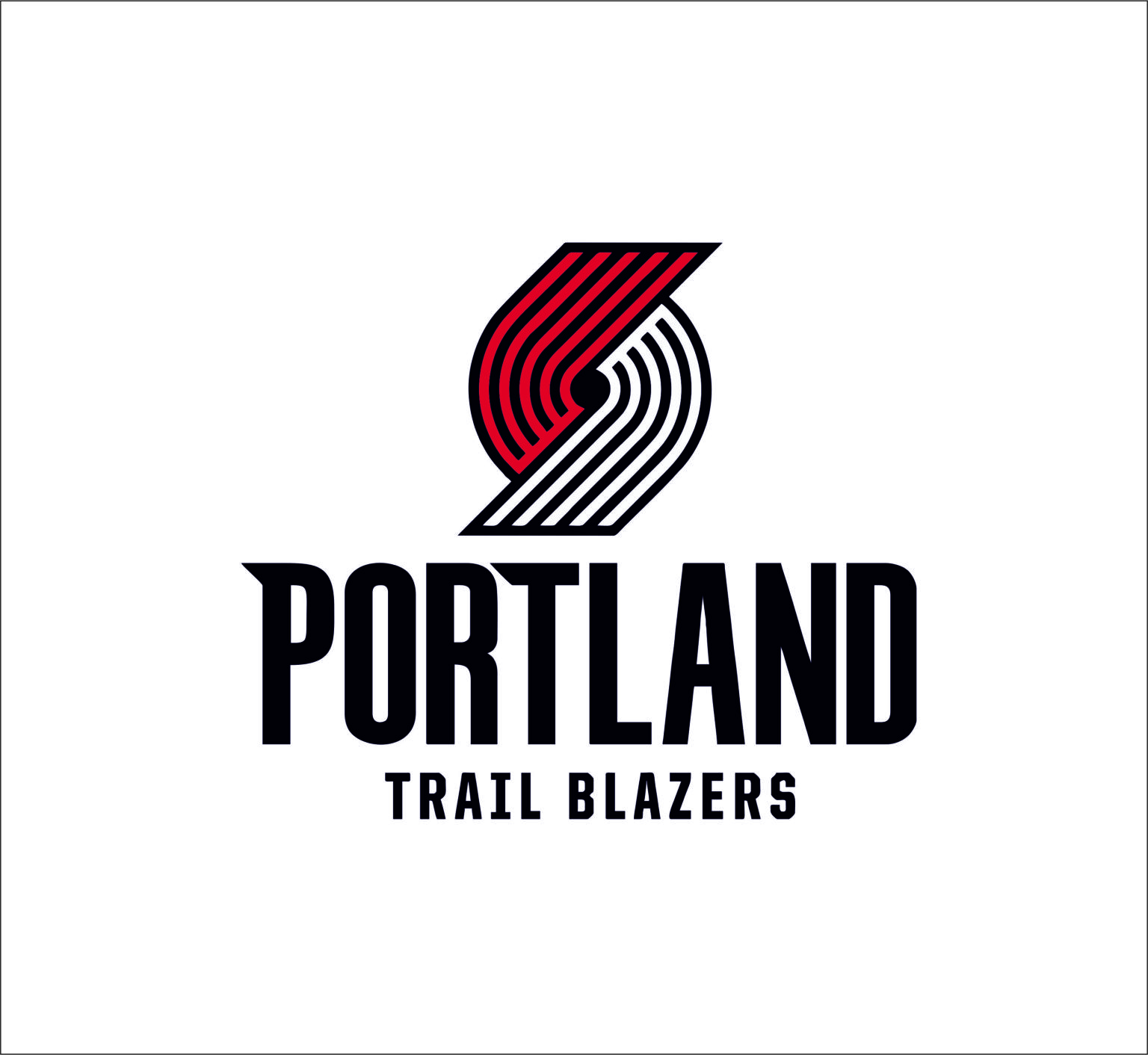 Portland Trail Blazers logo SVGprinted