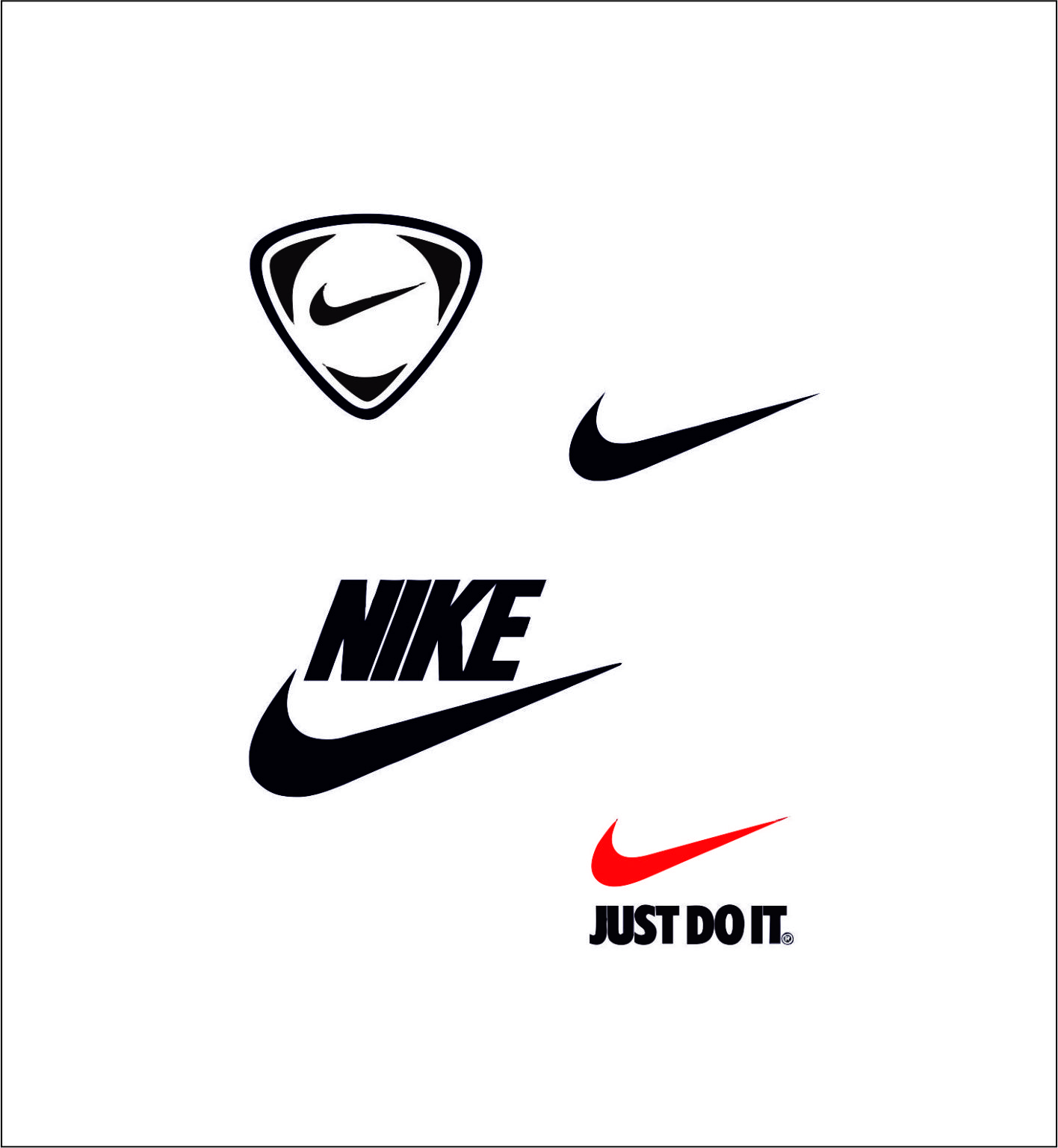 Nike logo SVGprinted