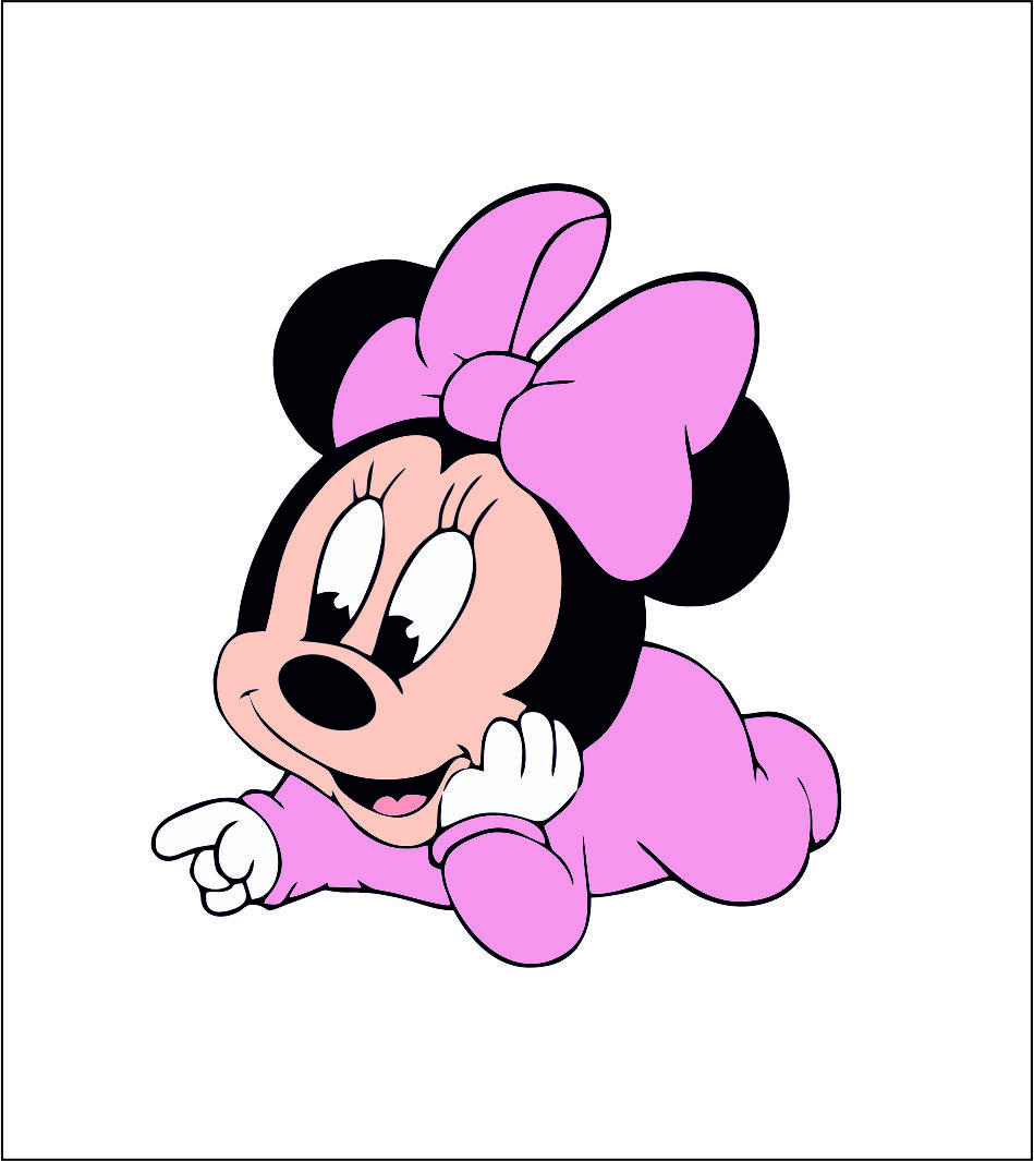 Download Baby mickey and minnie mouse logo | SVGprinted