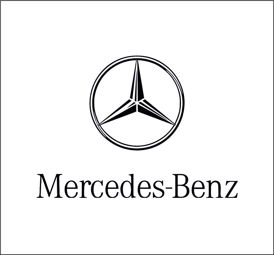 Mercedes-Benz Logo  Mercedes-Benz logo on white background